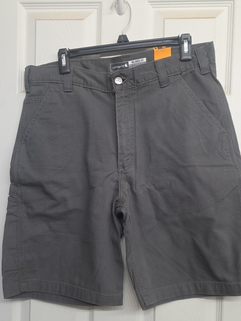Carhartt Men's Dark Gray Relaxed Fit Work Shorts